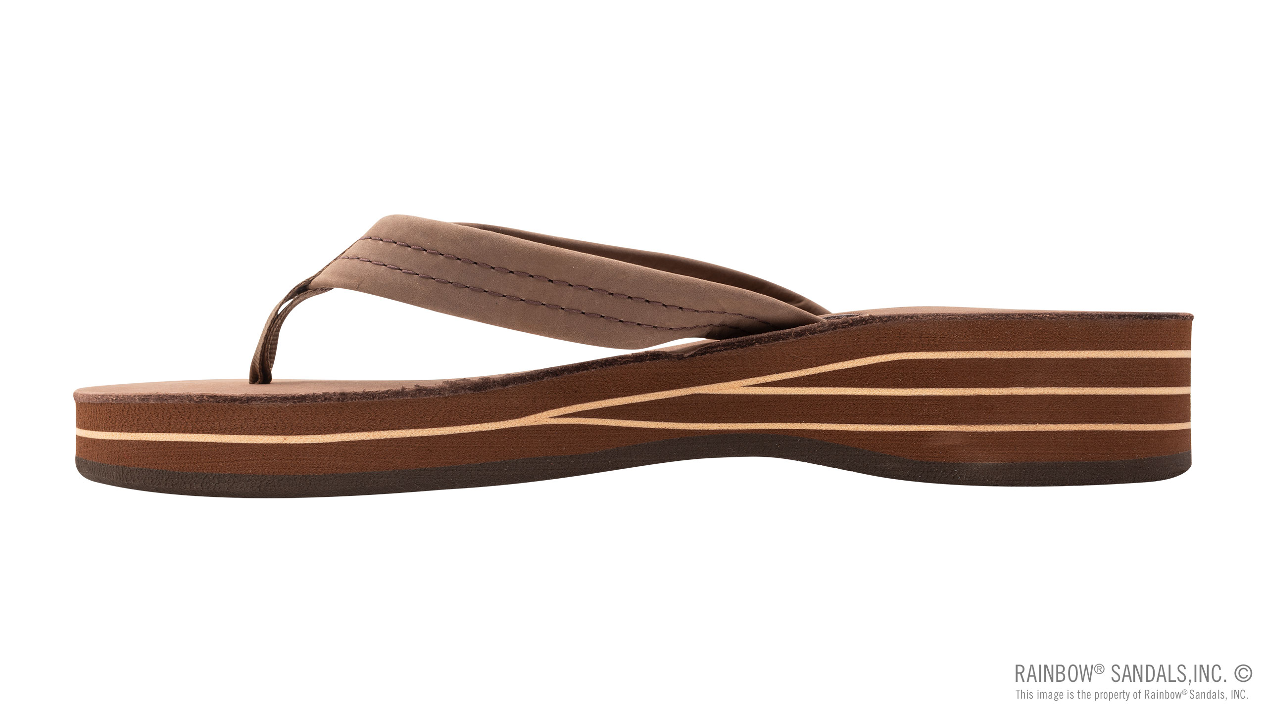Four Layer Leather Wedge with a 3/4" Leather Strap - Image 2