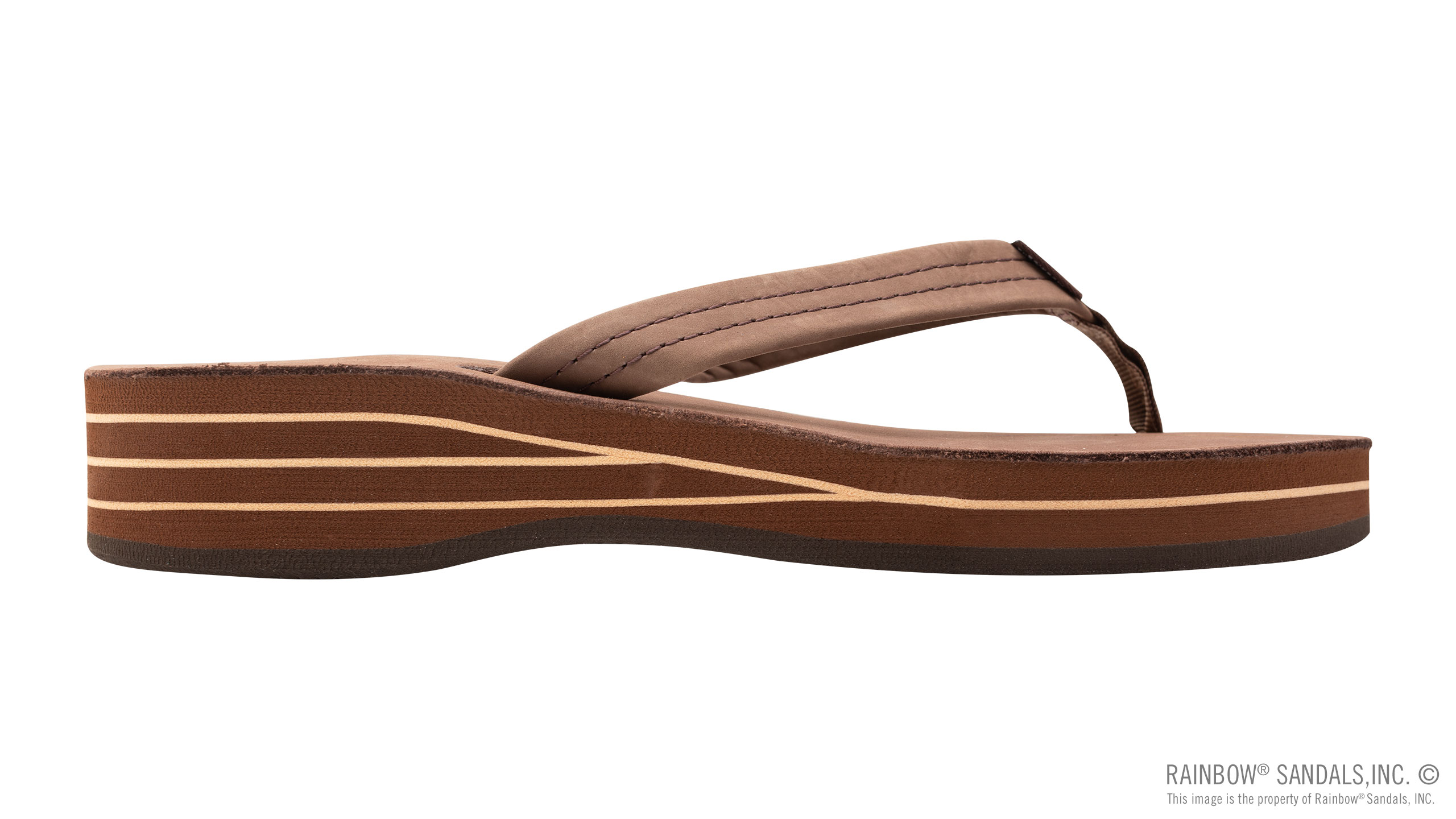 Four Layer Leather Wedge with a 3/4" Leather Strap - Image 4
