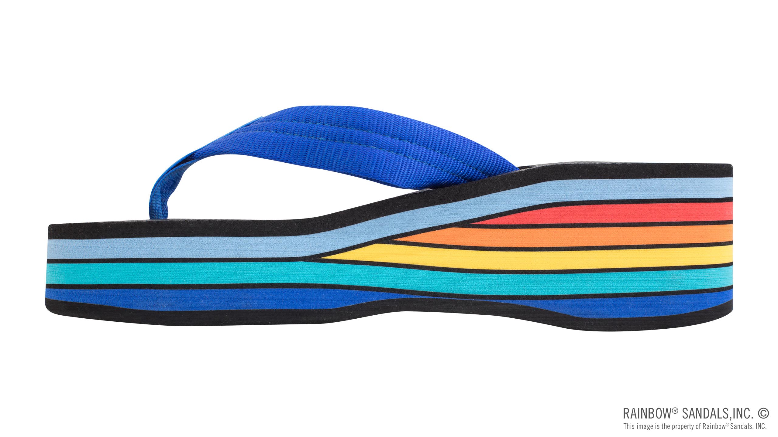 Six Layer Wedge Soft Rubber Top with EVA Filled 1" Nylon Strap - Image 2