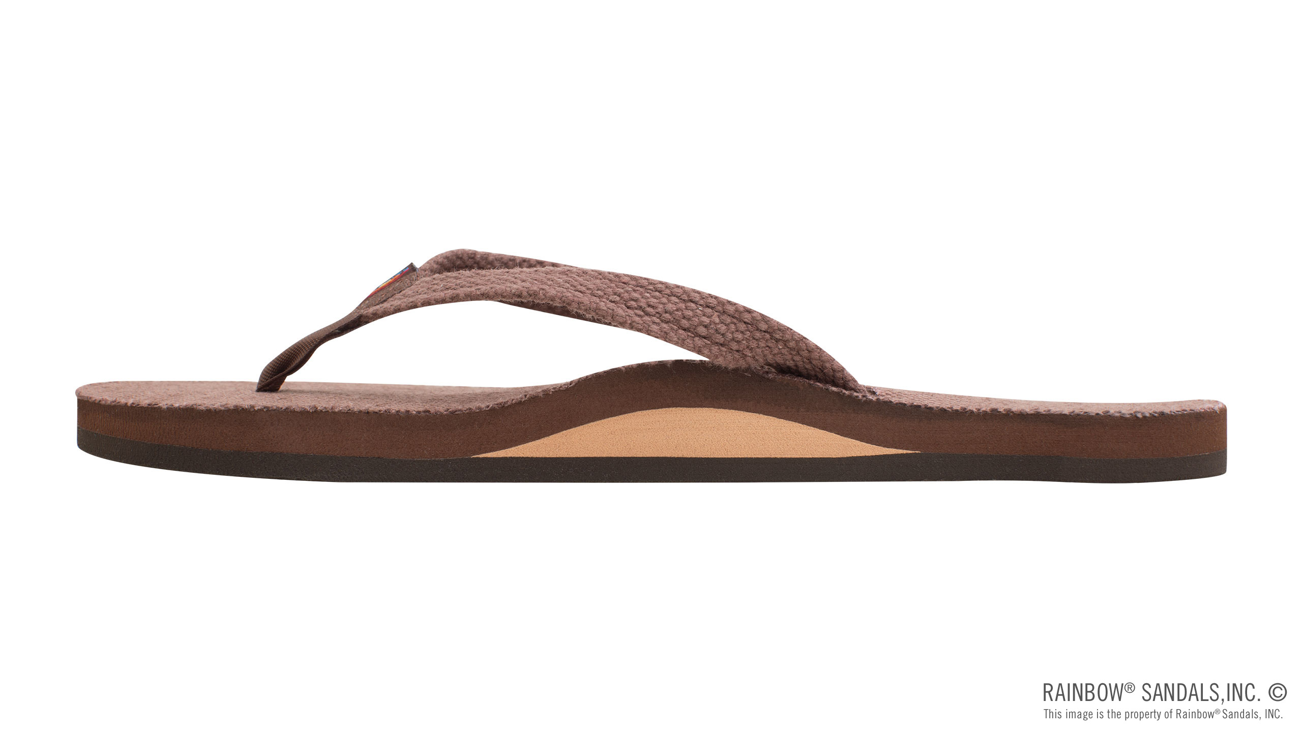 Single Layer Hemp with Arch Support and 1/2" Narrow Strap - Image 2