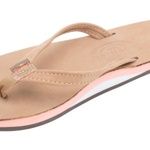 The Tropics - Single Layer Premier Leather with Colorful Mid Sole and a 1/2" Narrow Strap