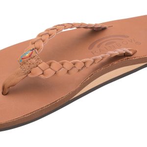 Twisted Sister - Single Layer Arch Support Leather with a 3/4" Medium Double Braided Strap