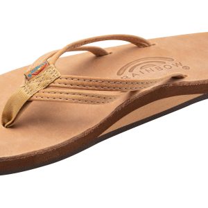 The Sandpiper - Luxury Leather Single Layer Arch Support with 1/3" Double Narrow Strap