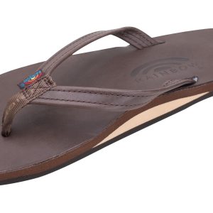 Single Layer Classic Leather with Arch Support and a 1/2" Narrow Strap