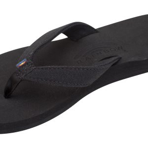 The Bella - Soft Top Black Tapered Canvas Strap