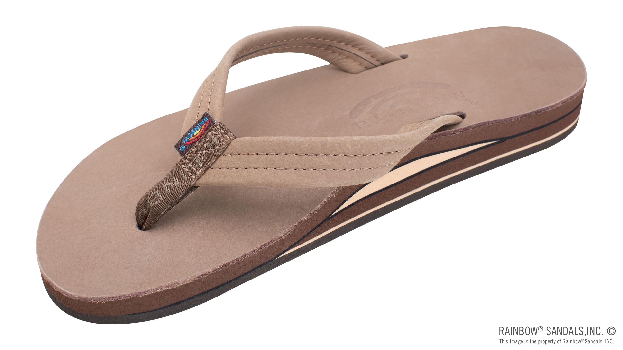 Double Layer Arch Support Premier Leather 3/4'?? Medium Strap