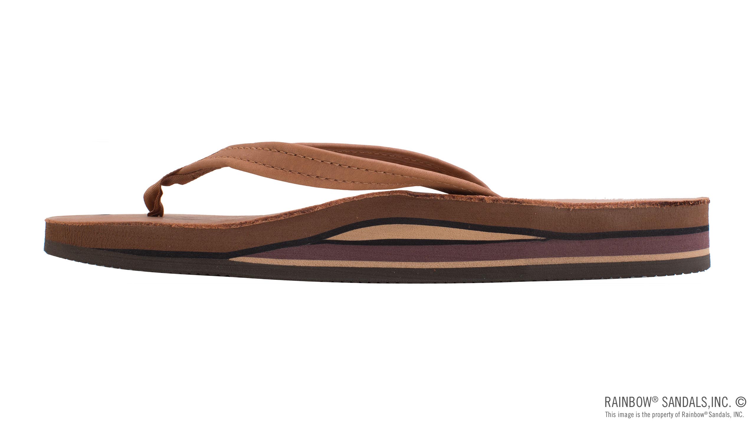 Double Layer Arch Support Classic Leather and 1/2" Narrow Strap - Image 2