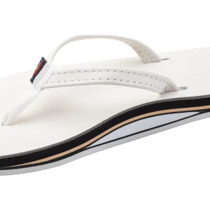Cloud Dancer Leather Blk/Tan Layered w/ Arch Narrow Strap