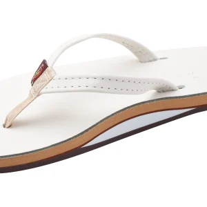 Cloud Dancer Leather Single Layer Arch Narrow Strap
