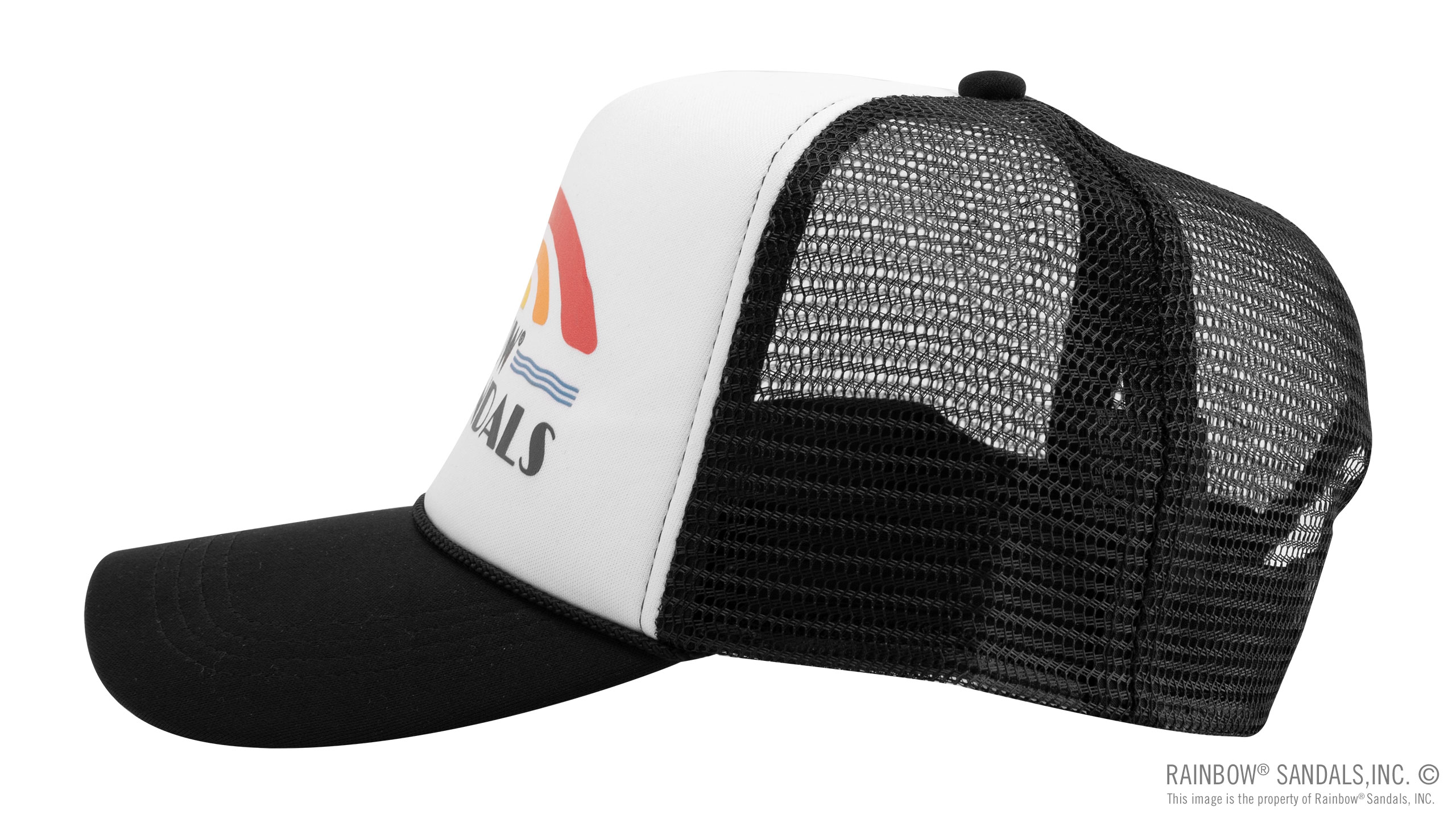 Rainbow Trucker Hat - Vintage Logo - Image 3