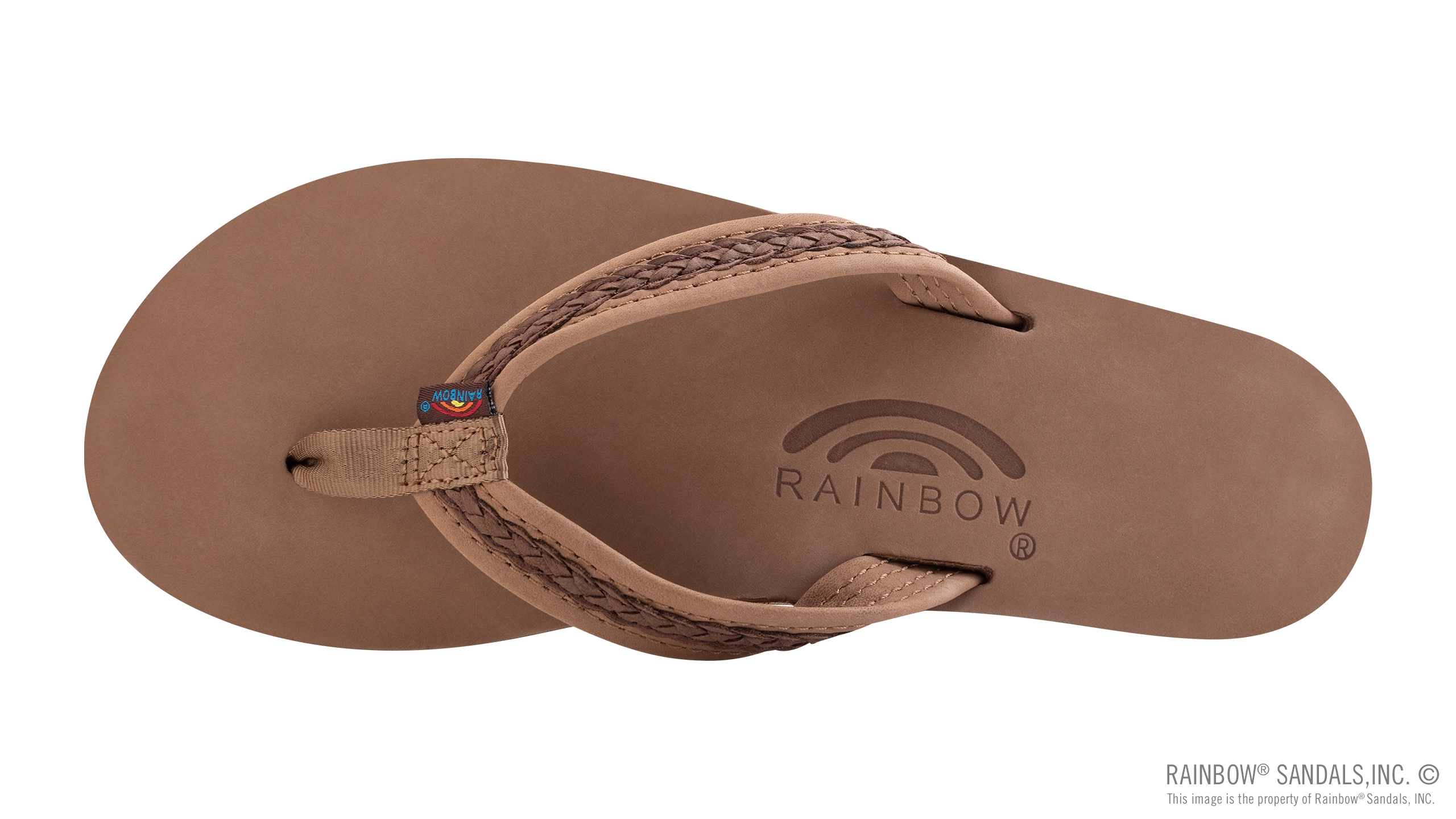 The Willow ?C Double Layer Arch Support Premier Leather with Inset Double Braided 3/4?? Medium Strap - Image 3