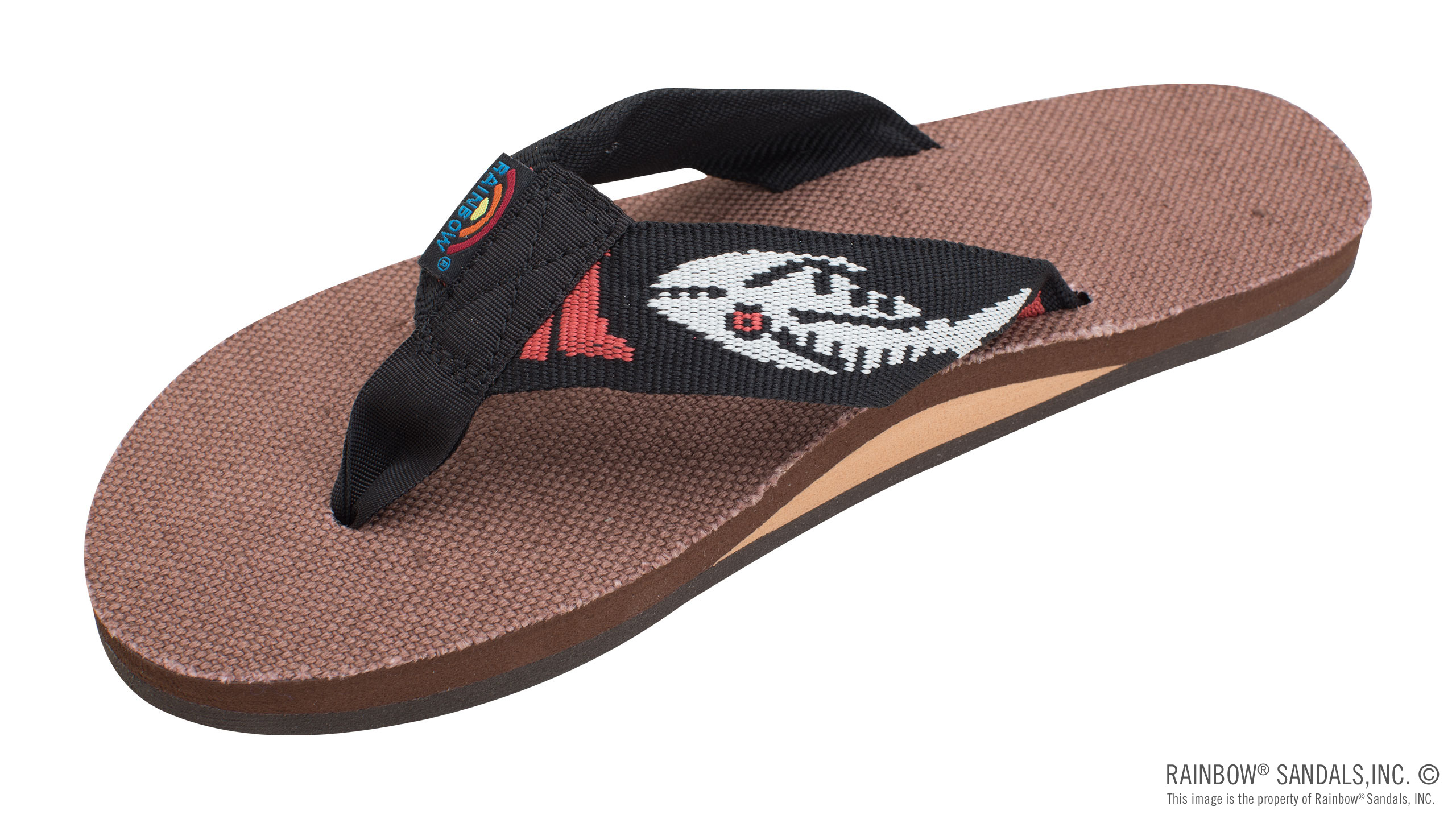 Single Layer Hemp with a 1" Nylon Fish Pattern Strap