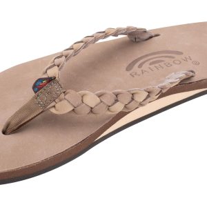 Twisted Sister - Single Layer Arch Support Leather with a 3/4" Medium Double Braided Strap
