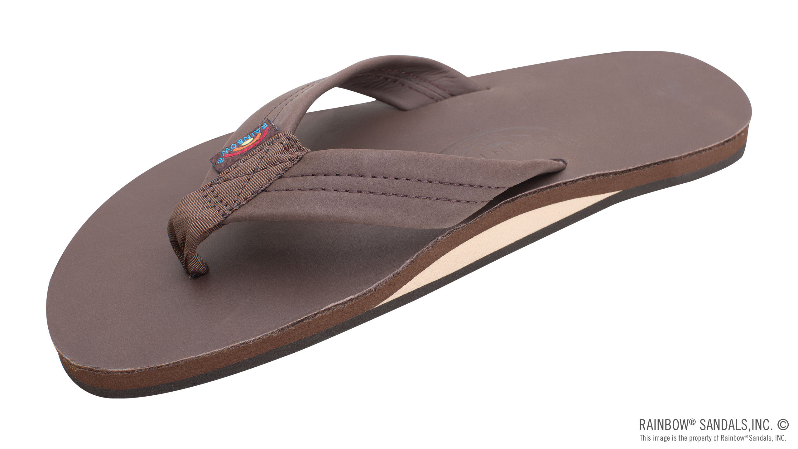 Single Layer Classic Leather with Arch Support 1" Strap