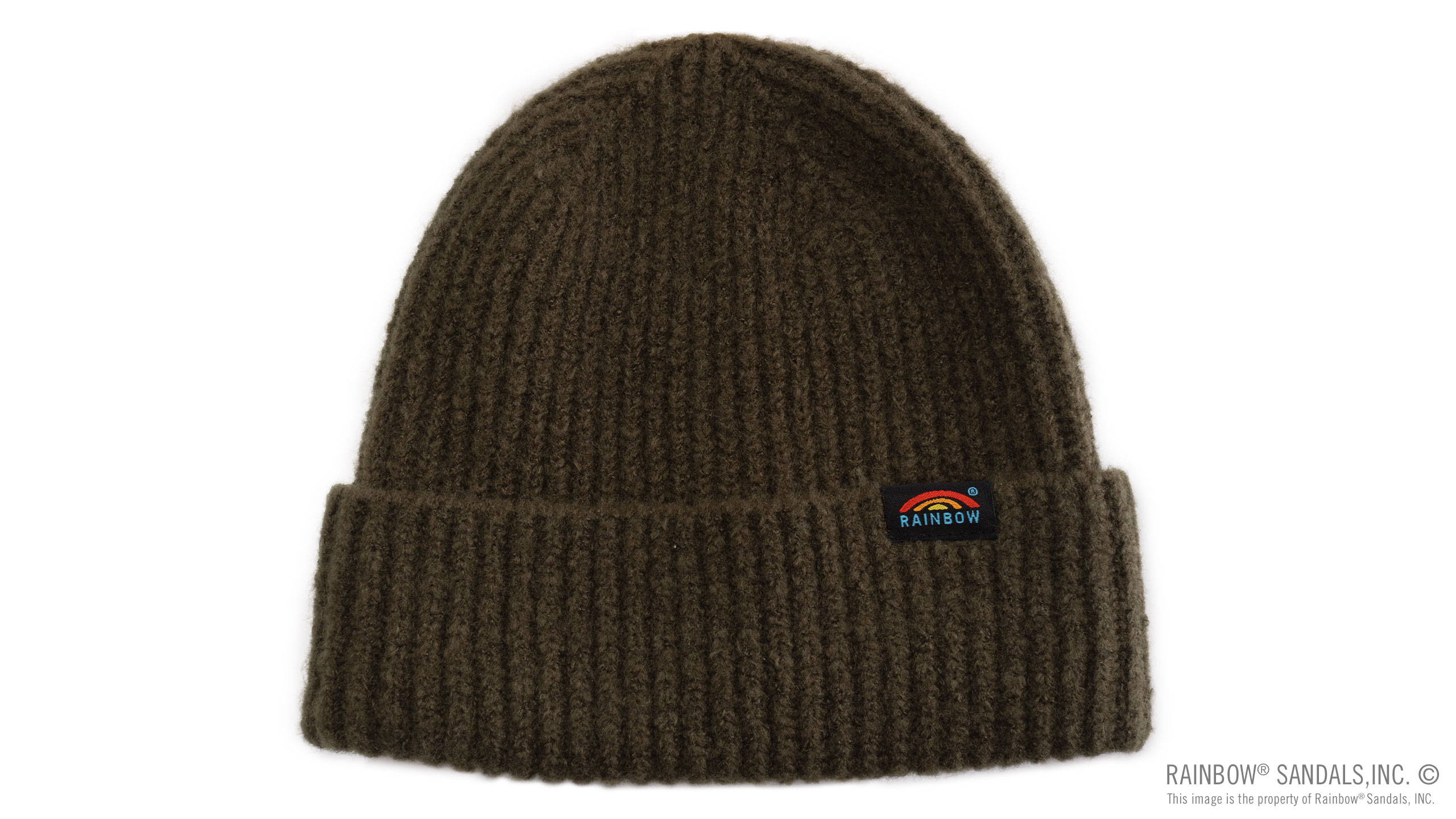 Marled Knit Beanie with Original Rainbow? Woven Label