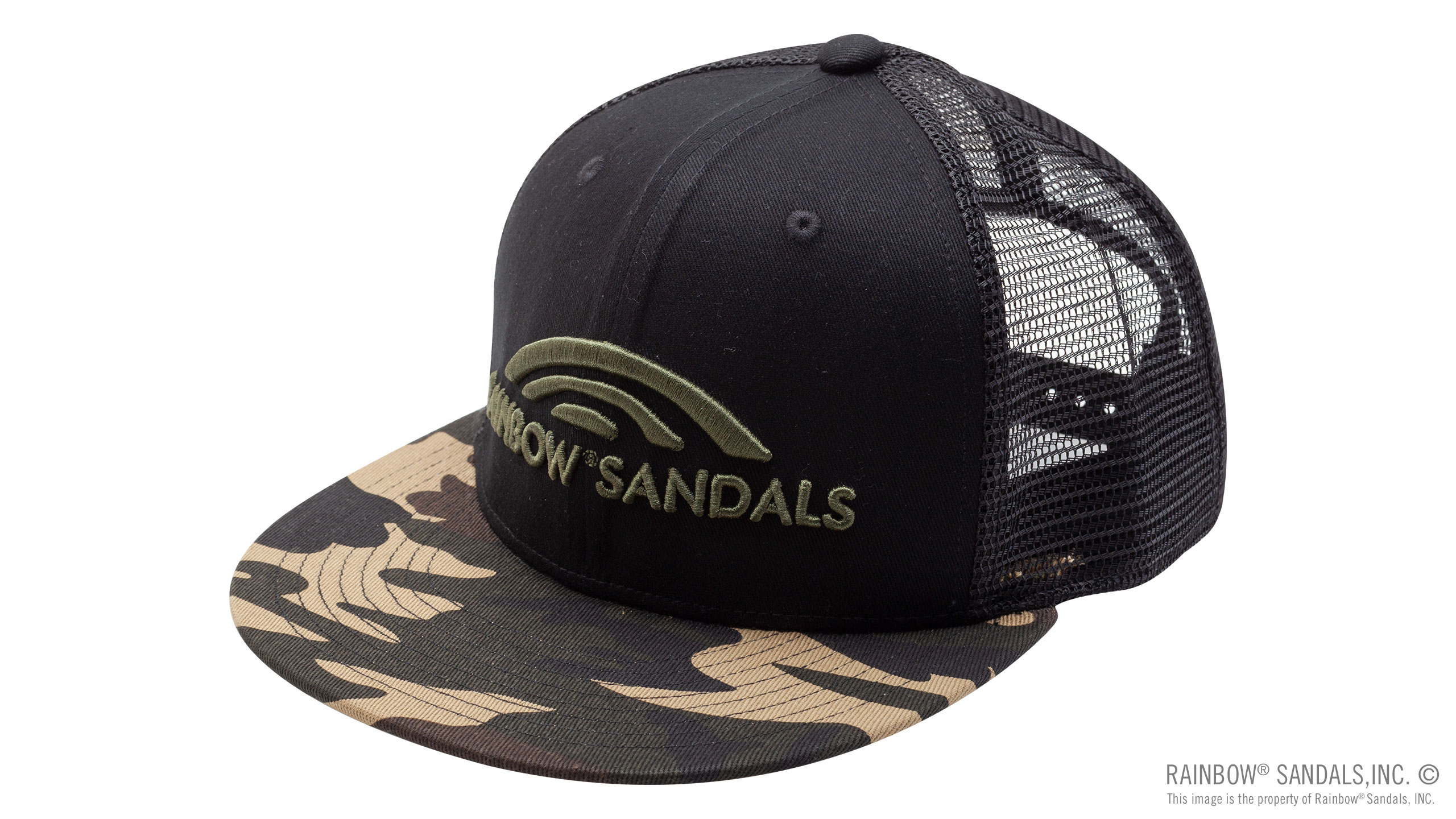 Rainbow? Sandals Camo Snap Back Trucker Hat