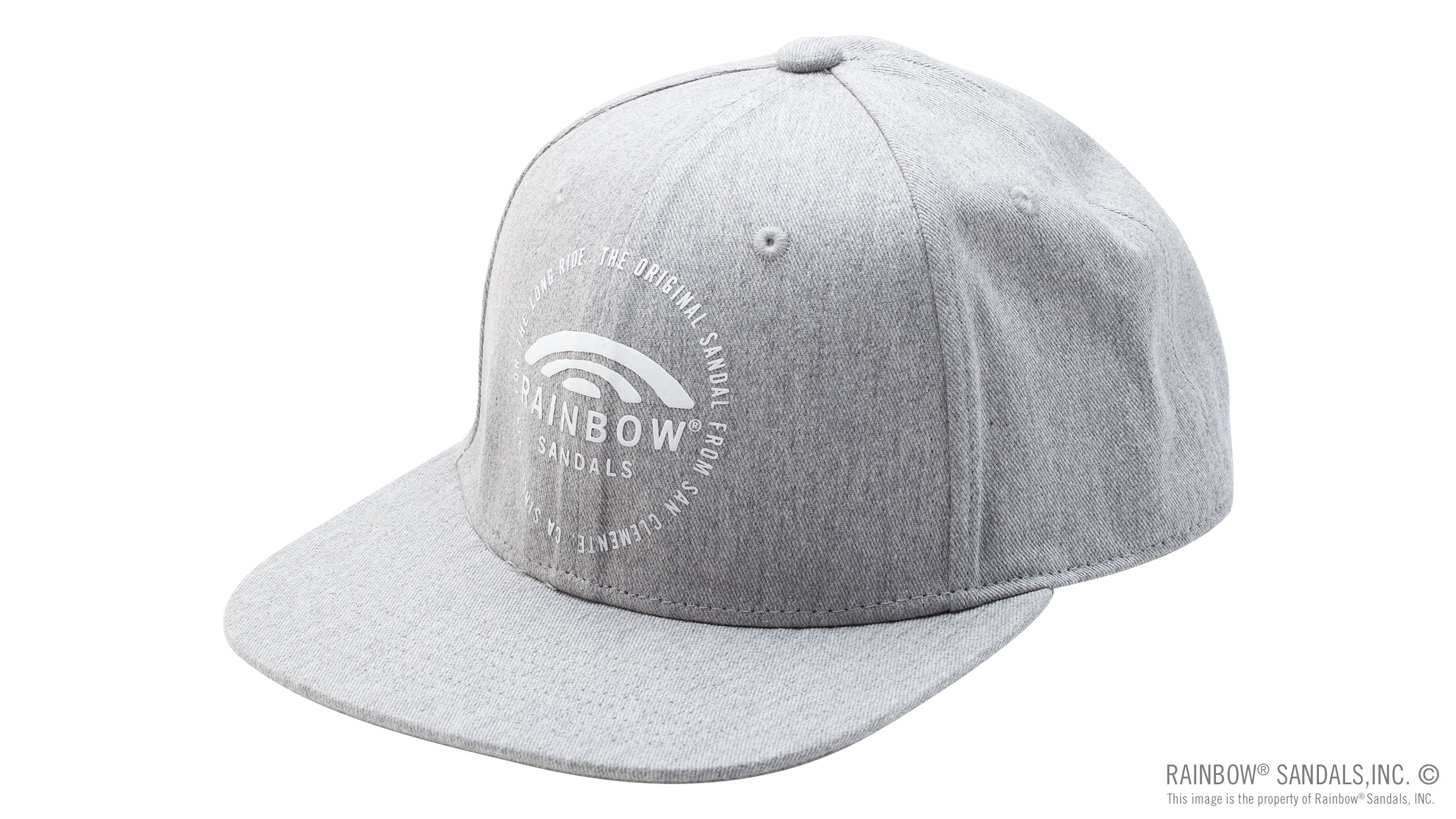 Rainbow? Sandals Circle Logo Graphite Snap Back Hat