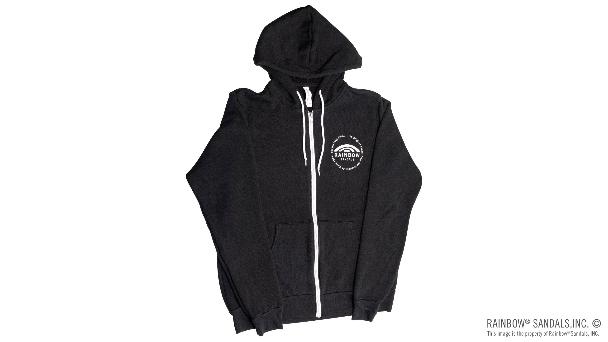 Unisex Sweatshirt with Circle Logo on Front and Back