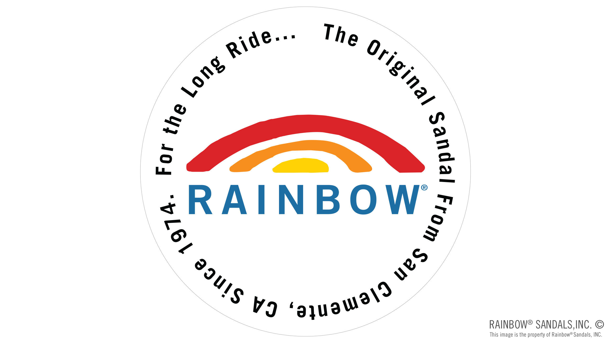 Rainbow Logo Sticker 4" Circle