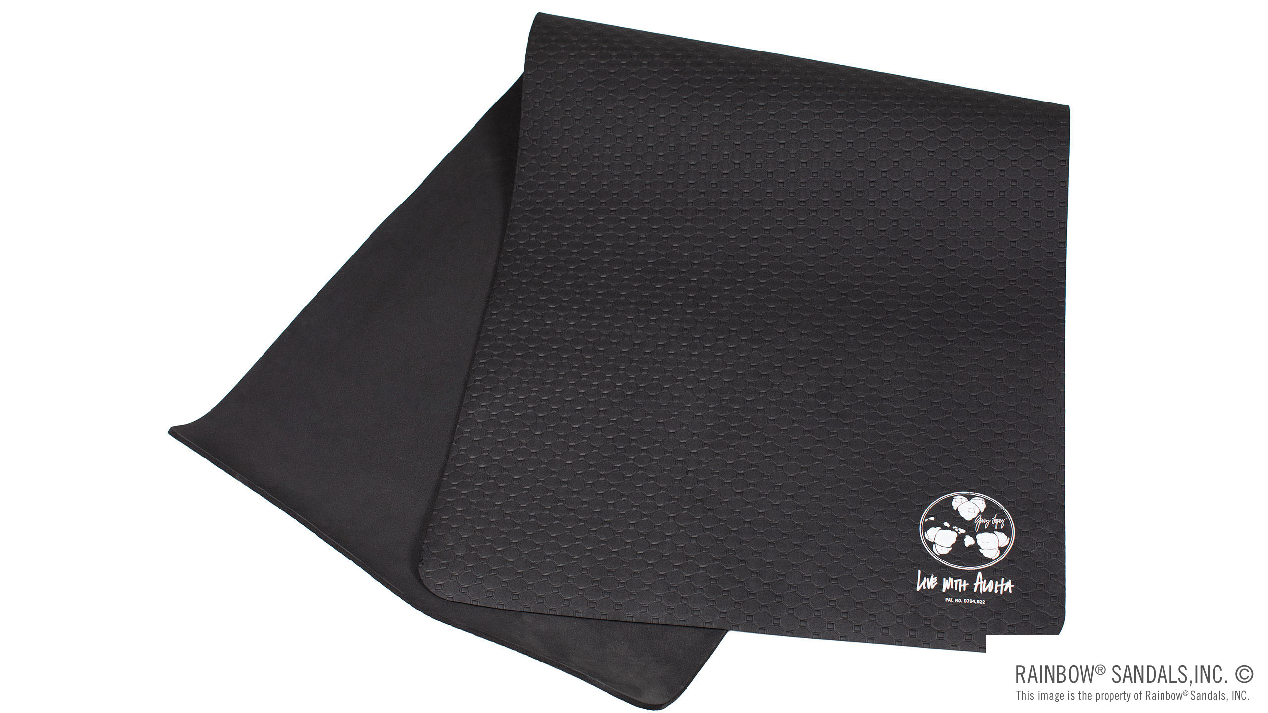 Gerry Lopez Yoga Mat - Black/Green Camo and 27" x 68"